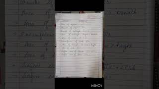 Formula of Geometry studytips ytviralshorts trending [upl. by Eelano]