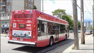 TTC 47B Lansdowne Bus Ride 7086 from Dundas West to Lansdowne Stn June 7th 2024 [upl. by Jodee485]