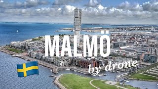 MALMÖ Sweden  4K by drone [upl. by Dloreg924]