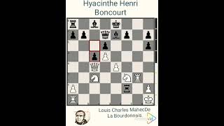 Louis Charles Mahe De La Bourdonnais vs Hyacinthe Henri Boncourt year 1836 Paris history chess [upl. by Phila]