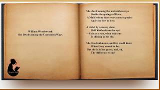 William Wordsworth  She Dwelt Among the Untrodden Ways audio with text [upl. by Ecaroh]