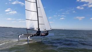 Nacra 17 Sailing  Stable Downwind Sailing [upl. by Ajak]