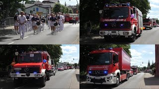 🎊🚨100 Jahre Feuerwehr Neustadt GleweFestumzug mit alten und neuen Fahrzeugen zum Jubiläum 🚨 [upl. by Avat]