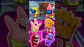 AmongUsSpongeBob🆚Patrick🆚CrabsCoffinDance🕺TilesHopcoffindancetileshopshorts [upl. by Rehpotisrhc]