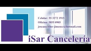 iSar Cancelería tutorial para la construcción de ventanas para baño [upl. by Barbur]