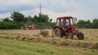 Pinkamenti Agrár Kft 2016 Széna bálázás quoteredeti hangalquot 5x MTZ [upl. by Ahsiyk]