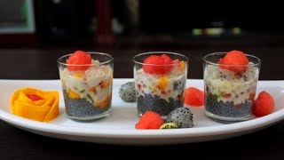 Sago fruit treatSummer recipeMixed fruit sago [upl. by Nowed]