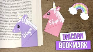 How to make an Unicorn bookmark  Easy Bookmark [upl. by Orihakat]