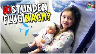 10 Stunden Flug Ava fliegt nach Amerika 🇺🇸 ✈️ Geschichten und Spielzeug [upl. by Darsey]