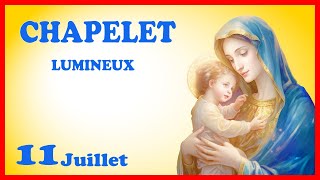 CHAPELET 🙏 Jeudi 11 Juillet  Mystères Lumineux [upl. by Westleigh]