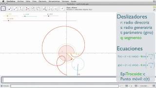 Ecuaciones paramétricas de la EpiCicloide [upl. by Ilyak885]