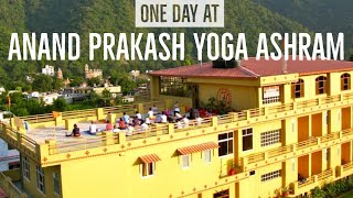 A Day at Anand Prakash Yoga Ashram in Rishikesh India  Yoga Ashram Rishikesh [upl. by Terhune]