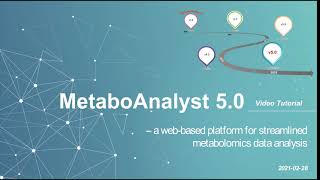 MetaboAnalyst 50  Statistical Analysis Multivariate analysis [upl. by Ialda]