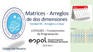 Matrices como Arreglos de dos dimensiones en Python [upl. by Ahseinet]