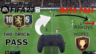 DRIVEN LOBBED THROUGH PASS TUTORIAL  FIFA 23 [upl. by Suirtemed]