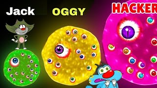 NOOB vs PRO vs HACKER  Alien Blobio  Oggy And Jack voice  123 Go Hindi Roblox [upl. by Alakcim]