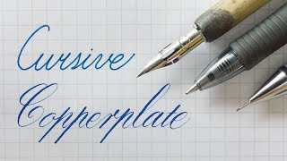 Writing Cursive and Copperplate [upl. by Talyah]