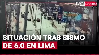 Cañete descartan daños materiales o heridos tras sismo de 60 en Lima [upl. by Eramal]