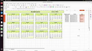 LibreOffice Calc 12bis creare uno scadenzarioappendice [upl. by Heringer]