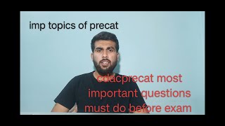 CDAC precat most important questions must do before exam [upl. by Rosemarie]