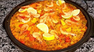 البايلا الطبق الإسباني الشهير بفواكه البحر من ألذ وأروع الأطباق La paella [upl. by Redleh715]