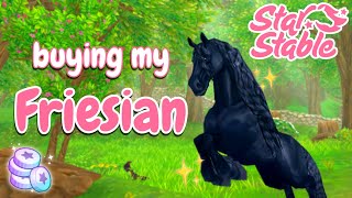 Buying the Friesian Horse B4 Its GONE FOREVER Star Stable [upl. by Bertram596]