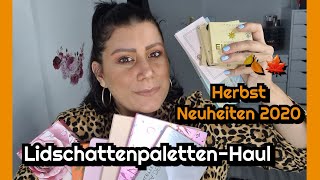 Lidschattenpaletten Haul💸Neuheiten2020🍁🍂LidschattenpalettenschminksammlungNeuheitenmakeuphaul [upl. by Eentruoc986]