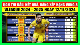 Lịch Thi Đấu Kết Quả Bảng Xếp Hạng Vòng 8 VLeague 20242025 Ngày 1211  Nam Định Bức Phá BXH [upl. by Ymassej]