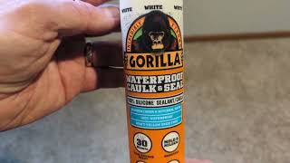 Gorilla 8060002 White 100 Silicone Sealant Review [upl. by Ruthanne656]