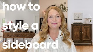 HOW TO STYLE A SIDE BOARD  INTERIOR DESIGN [upl. by Larue]