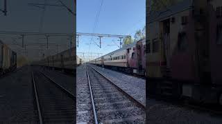 AJANTHA Express Arriving at Medchal MLY Twin ALCos shorts indianrailways youtubeshorts trains [upl. by Huebner]