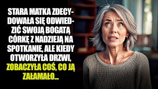 STARSZA MATKA ODWIEDZA CÓRKĘ OTWIERA DRZWI I WIDZI COŚ CO JĄ PRZERAZA [upl. by Ahsiemaj]