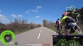 3 Hour Extra long Indoor Cycling Workout Spain Ultra HD Garmin Video [upl. by Lucienne]