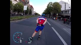 50ieth BMW Berlin Marathon Inline skating 28092024 Group D time 12934 Full race [upl. by Zia]