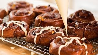 How to make TRIPLE CHOCOLATE AND GINGER HOT CROSS CHELSEA BUNS with Kimberley Wilson  Recipe [upl. by Kirtap]