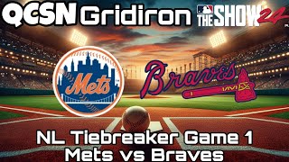 NL Tiebreaker Game 1  Mets vs Braves  MLB The Show 24 [upl. by Eicnahc]