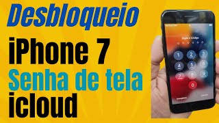 Como Desbloquear iphone 7 No Icloud E na Senha de Bolinha [upl. by Oravla906]