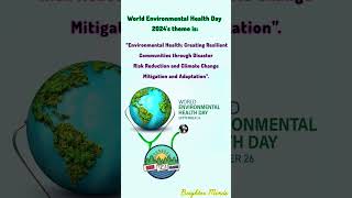 World Environment Health Day September 26  2024s theme  Status video [upl. by Andel393]