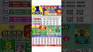 DEAR LOTTERY SAMBAD MORNING 8PM RESULT TODAY LIVE DRAW ON 18102024 NAGALAND [upl. by Ekralc]