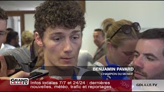 Benjamin Pavard de retour dans le Nord à Jeumont [upl. by Grimbald]