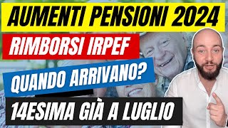 AUMENTO PENSIONI 2024 quattordicesima e rimborsi 730 [upl. by Windsor714]