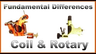 Fundamental Differences Coil vs Rotary Tattoo Machines [upl. by Kaleena808]