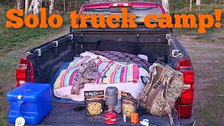 WAKEUP CALL Truck bed truck camping solo camp [upl. by Faus298]