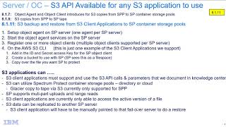 IBM Spectrum Protect 8111 – S3 API support for S3 Client Applications – Demo [upl. by Vale]