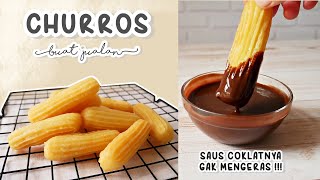 RESEP CHURROS UNTUK IDE JUALAN  RENYAH DI LUAR LEMBUT DI DALAM [upl. by Jarl]