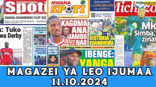 Uchambuzi wa Kina Magazeti ya Michezo Leo ijumaa 11102024  Stars hoi kongo waapa Kumaliza kazi Da [upl. by Braun]