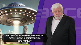 ¡Increíble avistamiento de un OVNI discoidal en Italia [upl. by Revolc934]