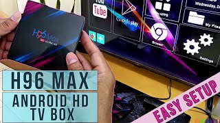 How to setup the H96 Android TV BoxAndroid 10 WiFi Bluetooth 4K HD 1080P IPTV Netflix Youtube [upl. by Stryker]