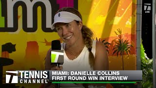 Danielle Collins Loving Hot Florida Conditions  Miami 1R [upl. by Medardas]