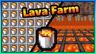 Full Automatic and simple Lava Farm in Minecraft  120  121 [upl. by Licastro]